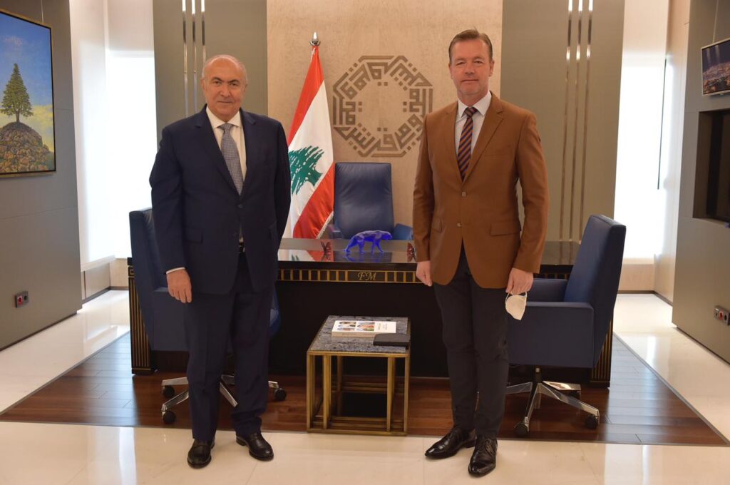 لقاء سفير سلوفاكيا في لبنان ماريك فارغا